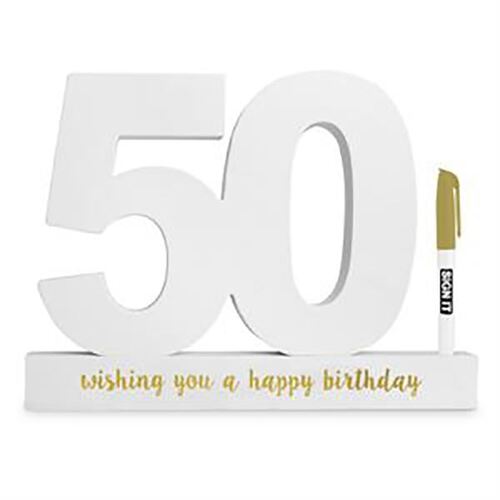 50 White Signature Block