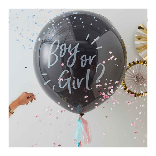 Oh Baby! Balloons  Confetti Gender Reveal 90cm