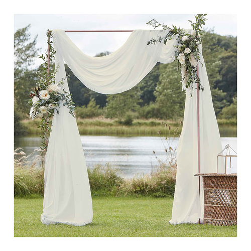 A Touch of Pampas Draping Ivory