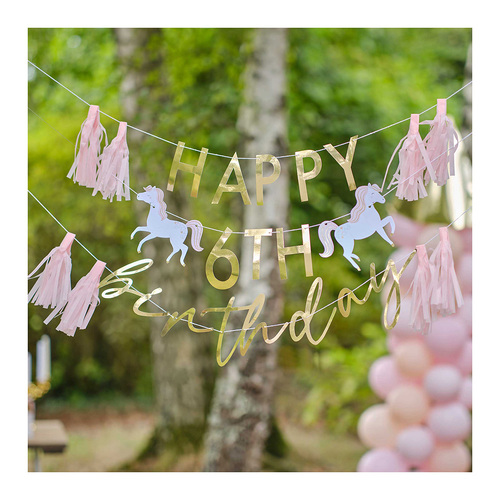 Princess Party Customisable Princess Happy Birthday Party Bunting