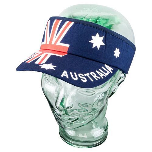 Sunvisor Adults Adjustable Size Printed Australiana Design