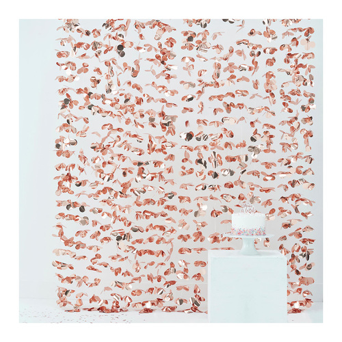 Pick & Mix Rose Gold Flower Curtain