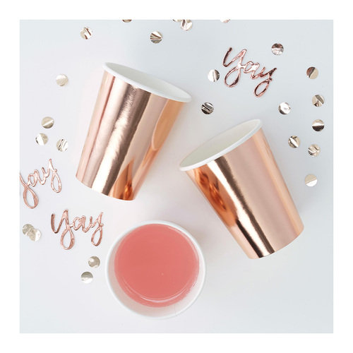 Pick & Mix Rose Gold Cup Rose Gold 8 Pack