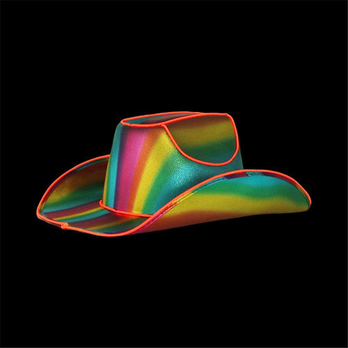 Light Up Rainbow Cowboy Hat