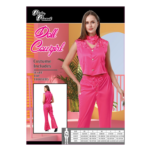 Pink Doll Cowgirl Suit