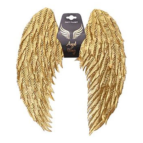 Metallic Gold Angel Wings