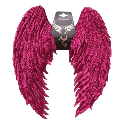 Metallic Pink Angel Wings