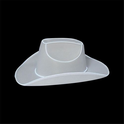 Light Up Cowgirl White Hat