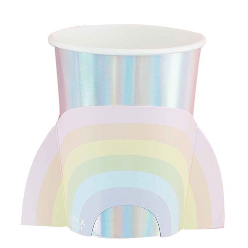 Pastel Party Rainbow Cup 8 Pack