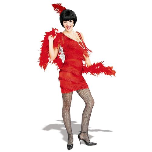 Roarin Red Flapper Dress Adult Small