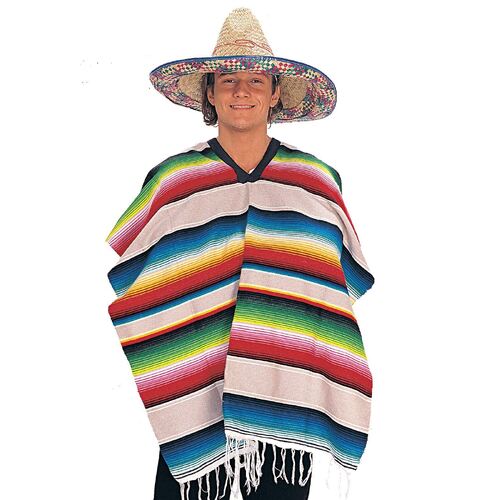 Mexican Poncho Adult