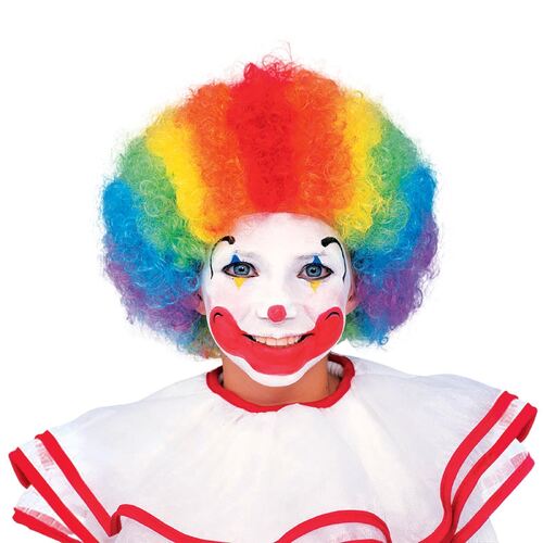 Clown Multi Colour Wig  Adult