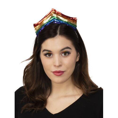 Pride Sequin Tiara  Adult