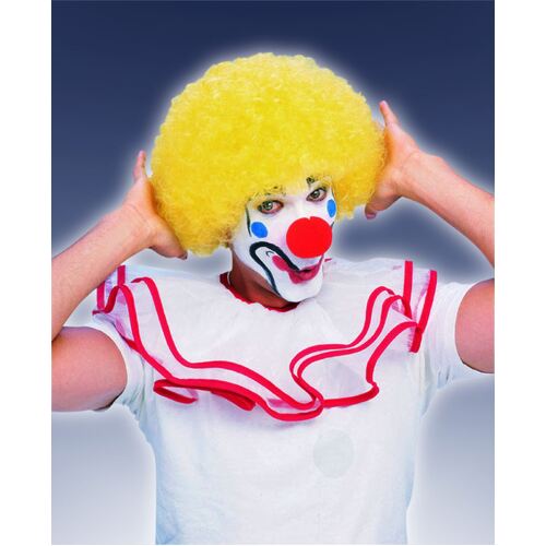 Afro Wig Yellow  Adult