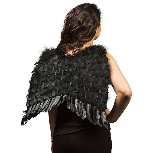 Black Economy Feather Wings Adult