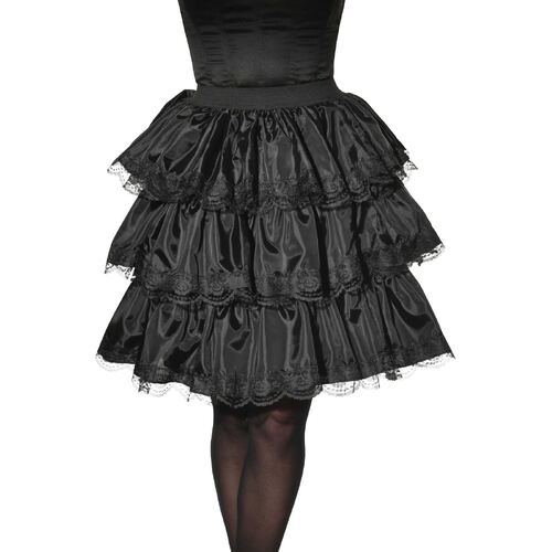 Black Ruffle Skirt  Adult
