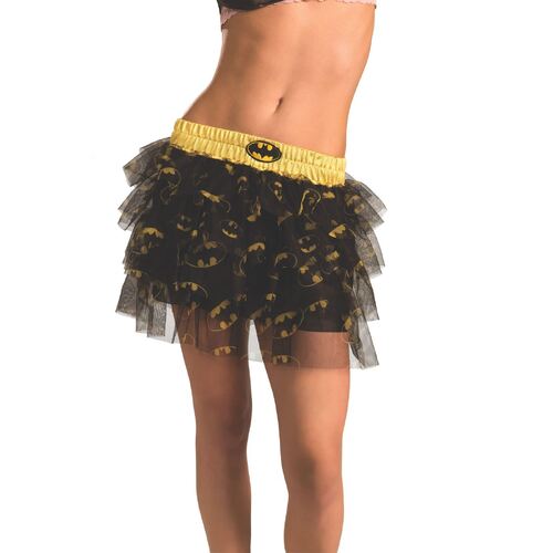 Batgirl Skirt With Sequins Adult Standard