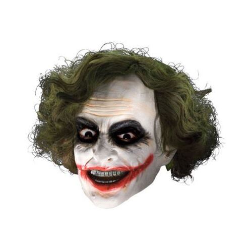 The Joker 3/4 Mask With Hair - Adult