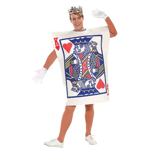 King Of Hearts Playing Card Costume Adult