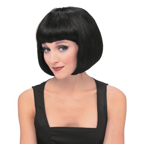Supermodel Black Wig  Adult