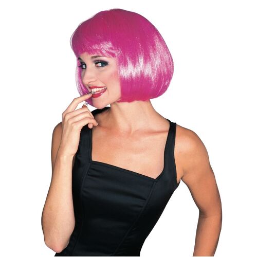 Supermodel Hot Pink Wig  Adult
