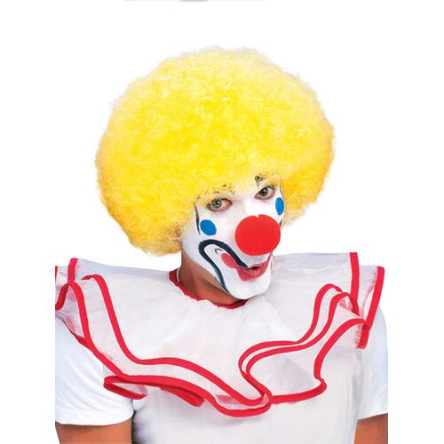 Afro Yellow Wig  Adult