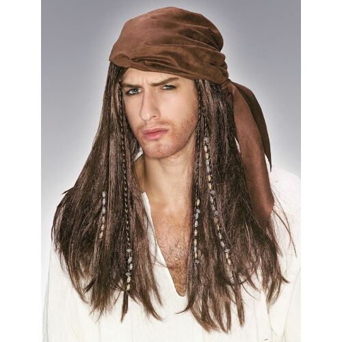 Caribbean Pirate Wig  Adult