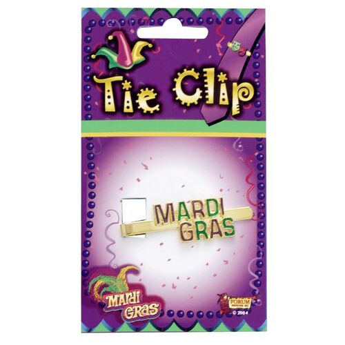 Mardi Gras Tie Clip