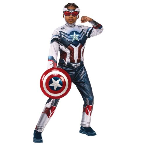 Captain America Dlx Falcon & Winter Soldier Costume Child Medium