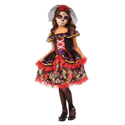 Day Of The Dead Girls Costume Child