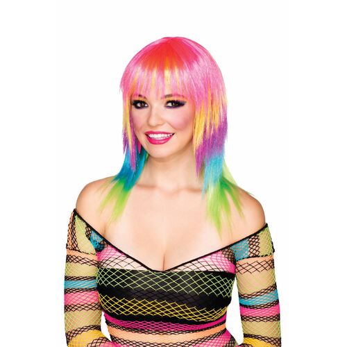 Club Candy Candi Striped Wig  Adult