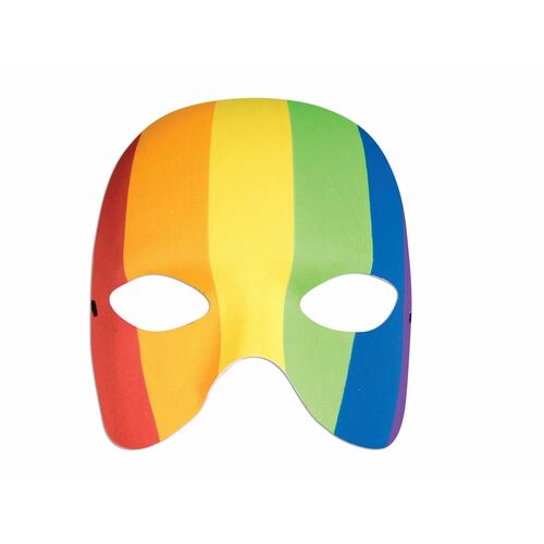 Half Mask  Rainbow  Adult