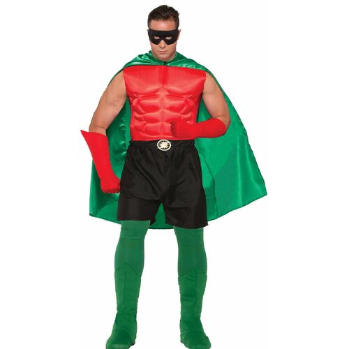 Hero Cape  Green  Adult