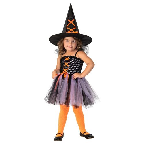 Witch Purple & Orange Costume Child Small
