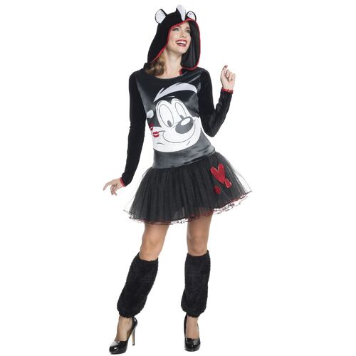 Pepe Le Pew Hooded Tutu Dress Adult Small