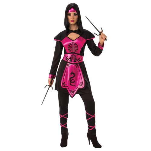 Pink Ninja Warrior Costume Adult  Small