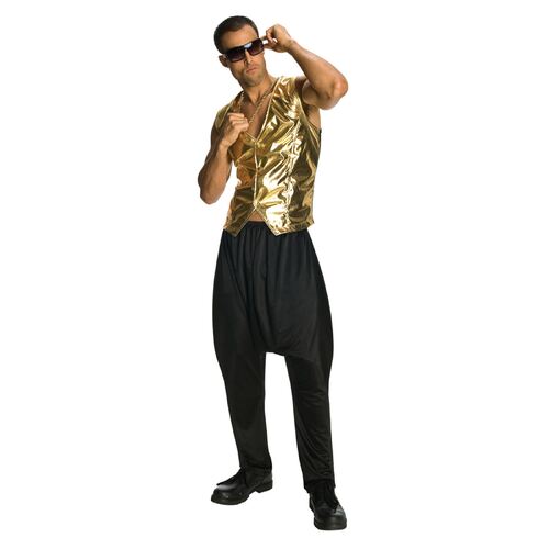 Rapper Gold Vest Adult