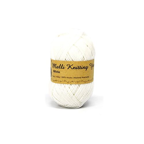 100g White Yarn