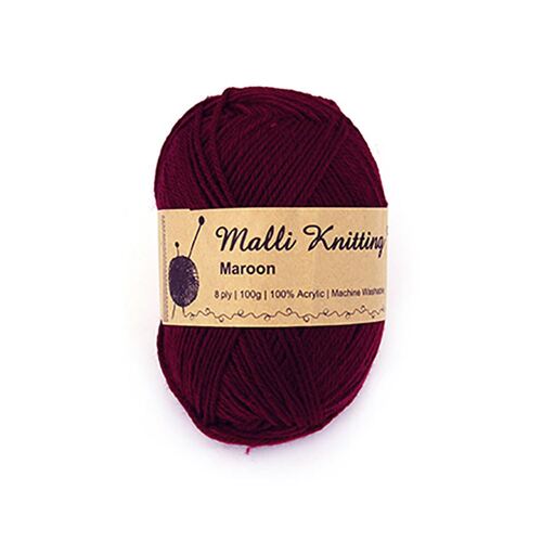100g Maroon Yarn 100g