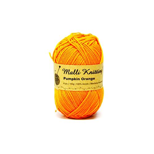100g Pumpkin Orange Yarn 