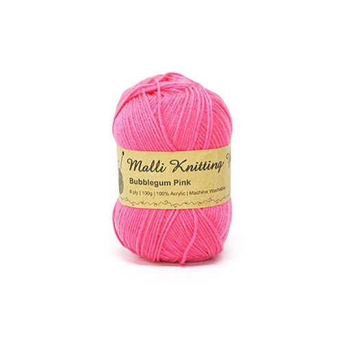 100g Bubblegum Pink Yarn      