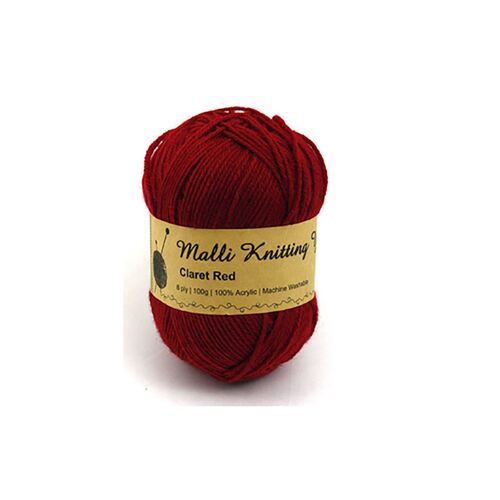 100g Claret Red Yarn    