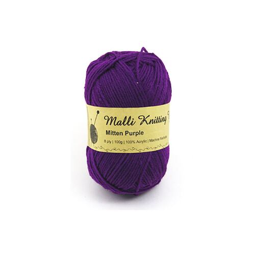100g Mitten Purple Yarn      