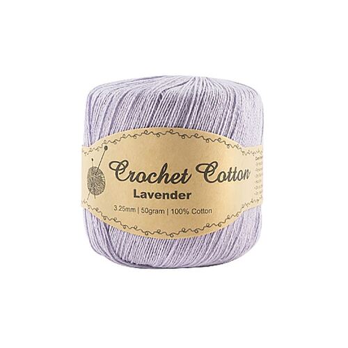 50gram Lavender Crochet Cotton Ball