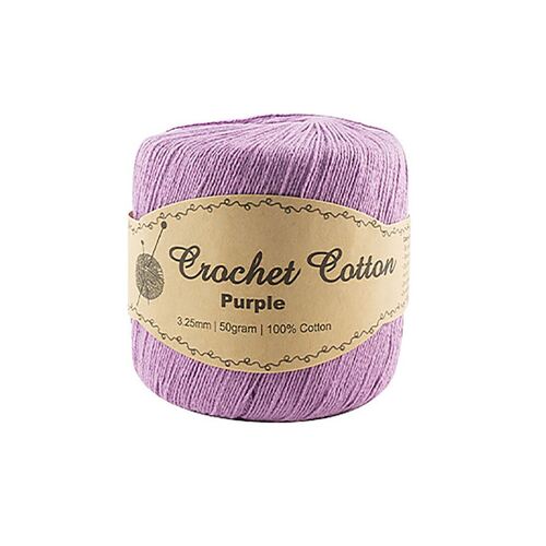 50gram Purple Crochet Cotton Ball