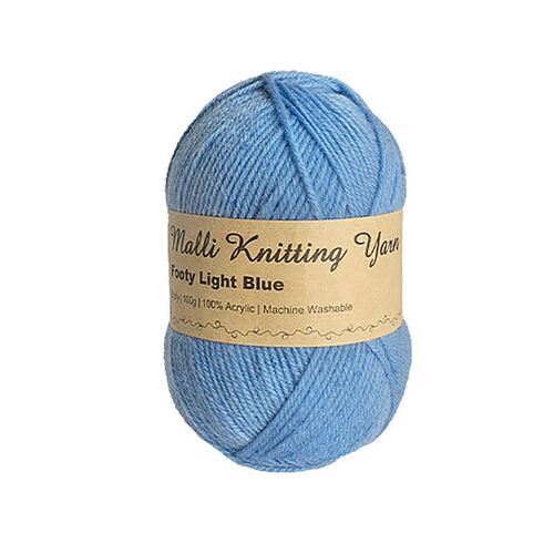 100g Footy Light Blue Yarn