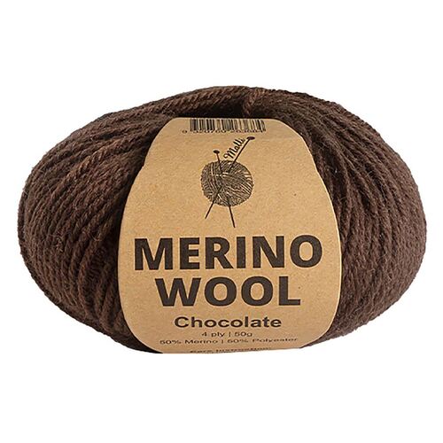 50g Chocolate Merino Mix Yarn