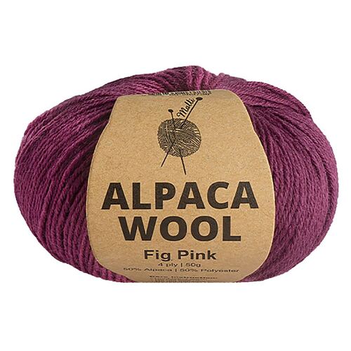 50g Fig Pink Alpaca Mix Yarn