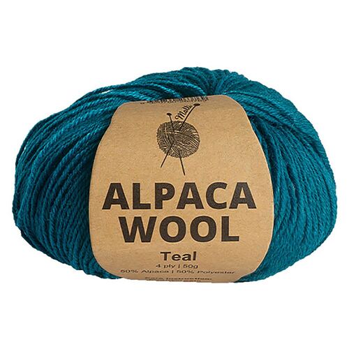 50g Teal Alpaca Mix Yarn