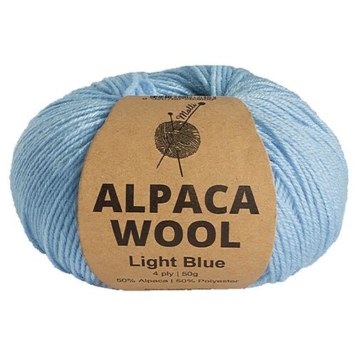 50g Light Blue Alpaca Mix Yarn